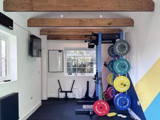garage to gym conversion
